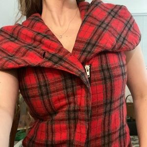 Plaid vest